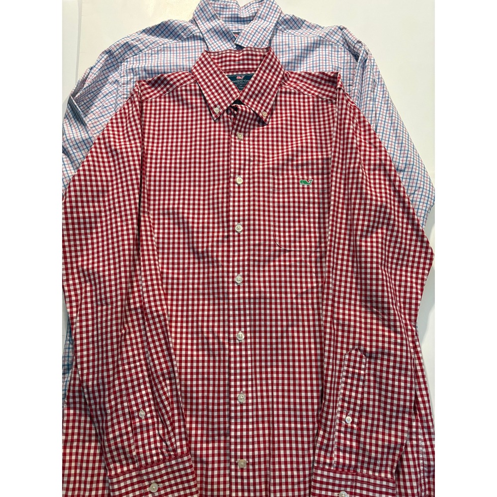 Vineyard Vines Button Down Shirt Bundle M Slim & Classic‎ Fit Gingham